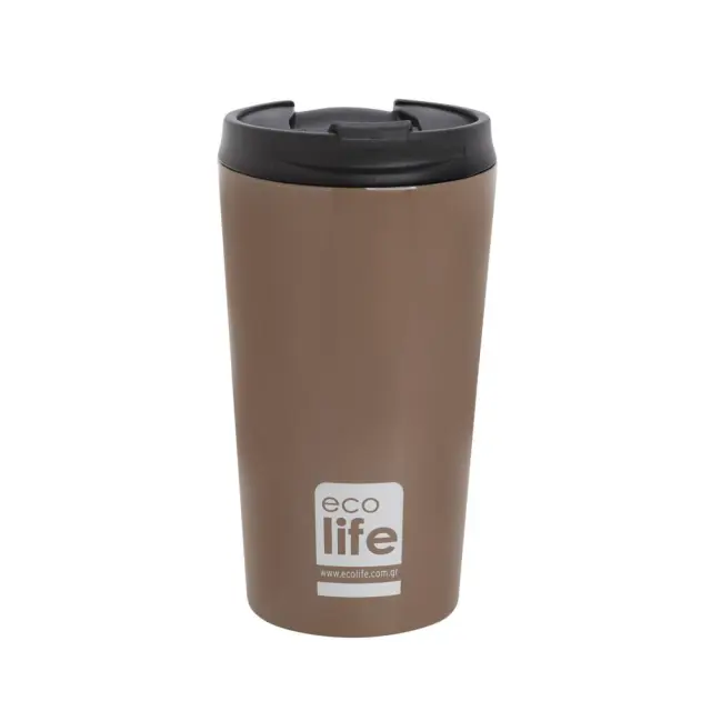 Ecolife® - Ανοξείδωτο Coffee Θερμός 370ml- Bronze with Shimmer.