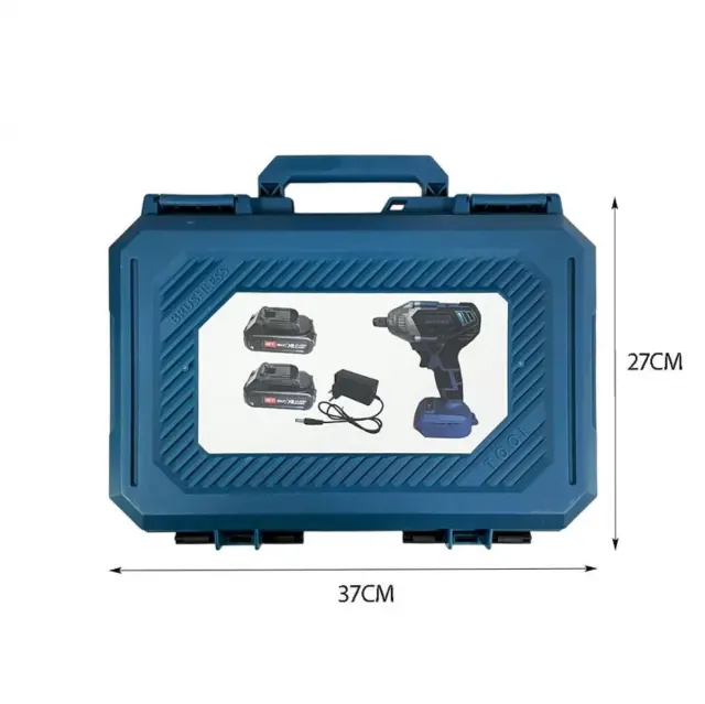 Επαναφορτιζόμενο Παλμικό Μπουλονόκλειδο 48V με 2 Μπαταρίες 5.0Ah BISUTIME 50849345 2