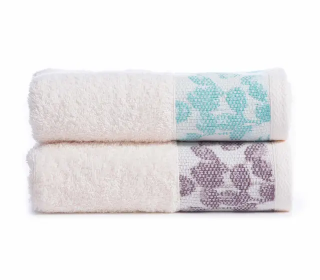 ΠΕΤΣΕΤΑ ΠΡΟΣΩΠΟΥ ODETE 50X90 NEF-NEF HOMEWARE ECRU/GREEN 3