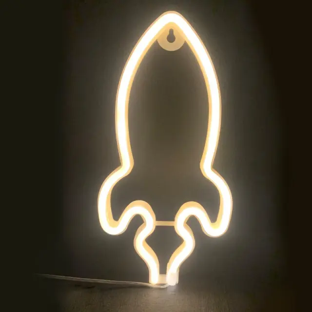 AcaLight Offer ΠΥΡΑΥΛΟΣ, 87 NEON LED ΛΑΜΠΑΚΙΑ ΜΕ ΜΠΑΤΑΡΙΑ (3xAA)/USB, WW, IP20, 13.5x2x27cm