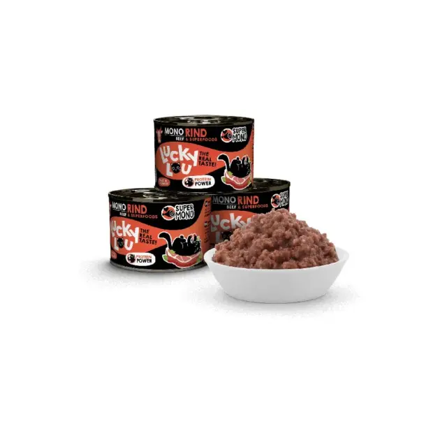 Lucky Lou SuperMono Βοδινό (με Cranberries & Catnip) 200gr 2