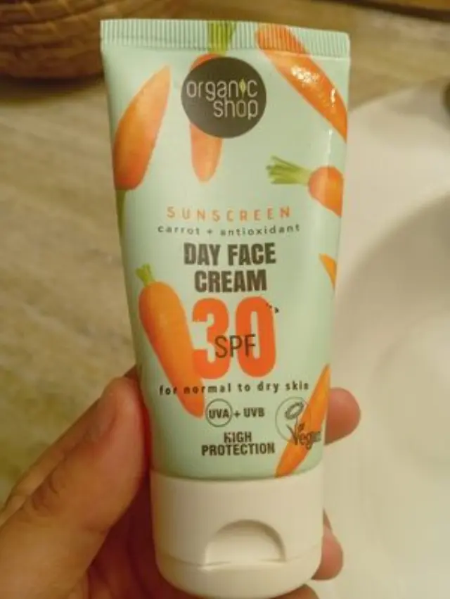 ORGANIC SHOP Αντηλιακή Κρέμα Προσώπου με SPF30 για Κανονική-Ξηρή Επιδερμίδα, 50 ml