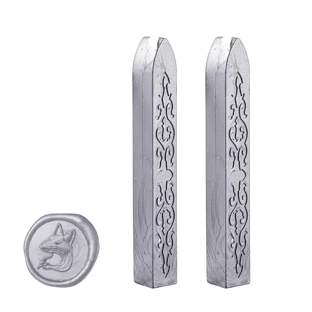 Βουλοκέρι 9cm με Φυτίλι, Silver - 2τεμ