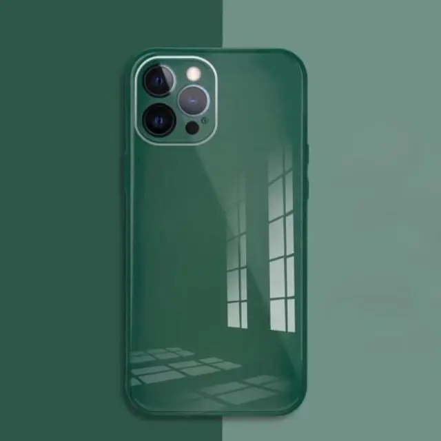 Θήκη TPU & Glass inos Apple iPhone 12 Pro Max CamGuard Πράσινο N57037