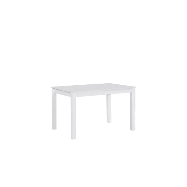 Τραπέζι MILLER Επεκτεινόμενο Άσπρο 120+30x80cm