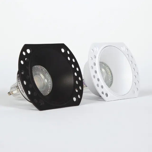 Hudi 03287/B Σποτ στρογγυλό σταθερό trimless IP65 ø10.6x3.8cm μαύρο 2