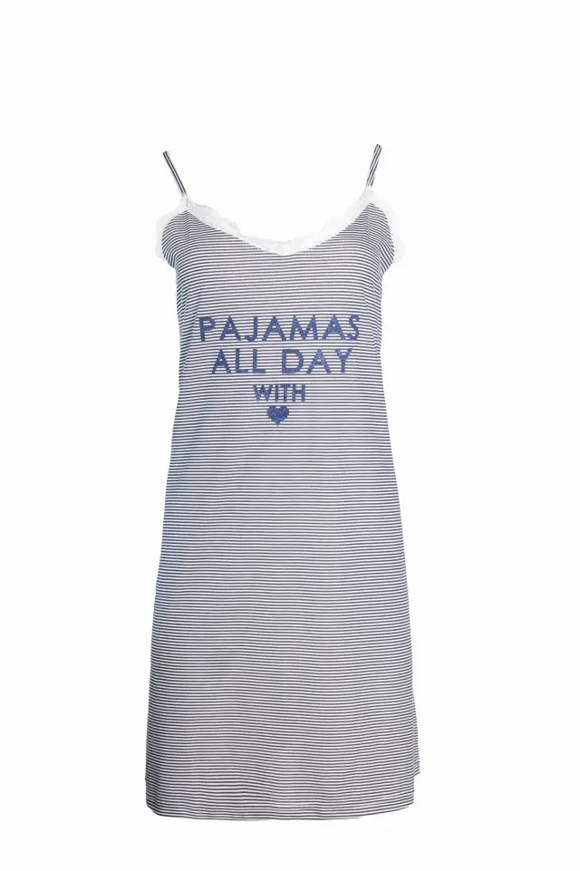 S708 - Type - NIGHTGOWN BLUE STRIPES 3