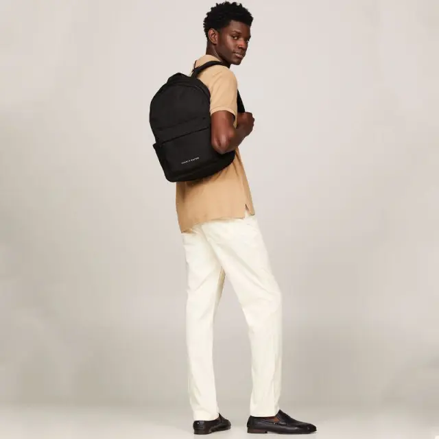 Tommy Hilfiger - Ανδρικό Σακίδιο Th Skyline Backpack AM0AM11788-BDS Μαύρο 2