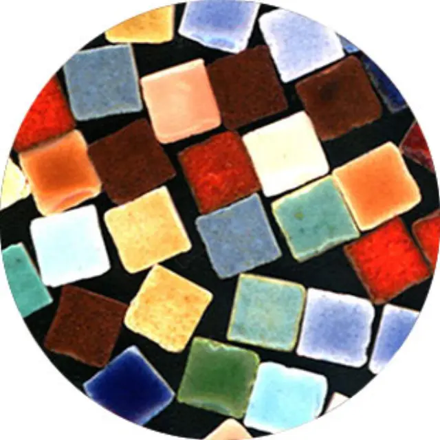 Mini Κεραμική Ψηφίδα 5x5x3mm, Random Mix ~10gr ~100τεμ