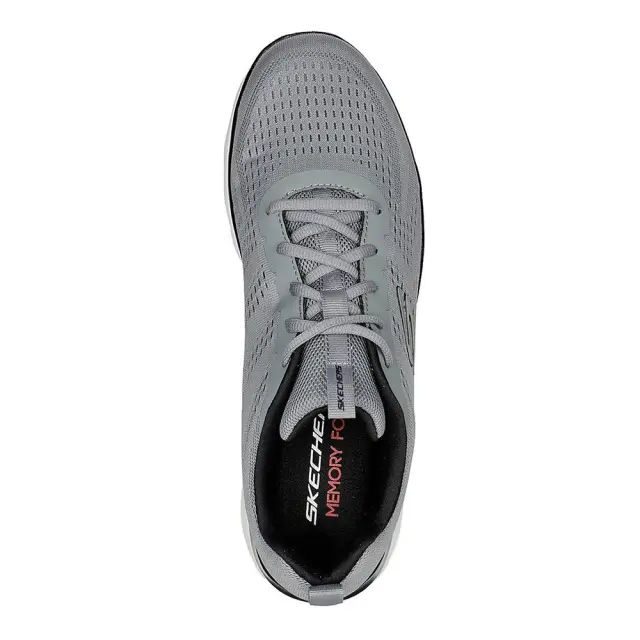 Skechers Engineered Mesh Lace-Up (232395-GYBK) - Μαύρο-Γκρί 3