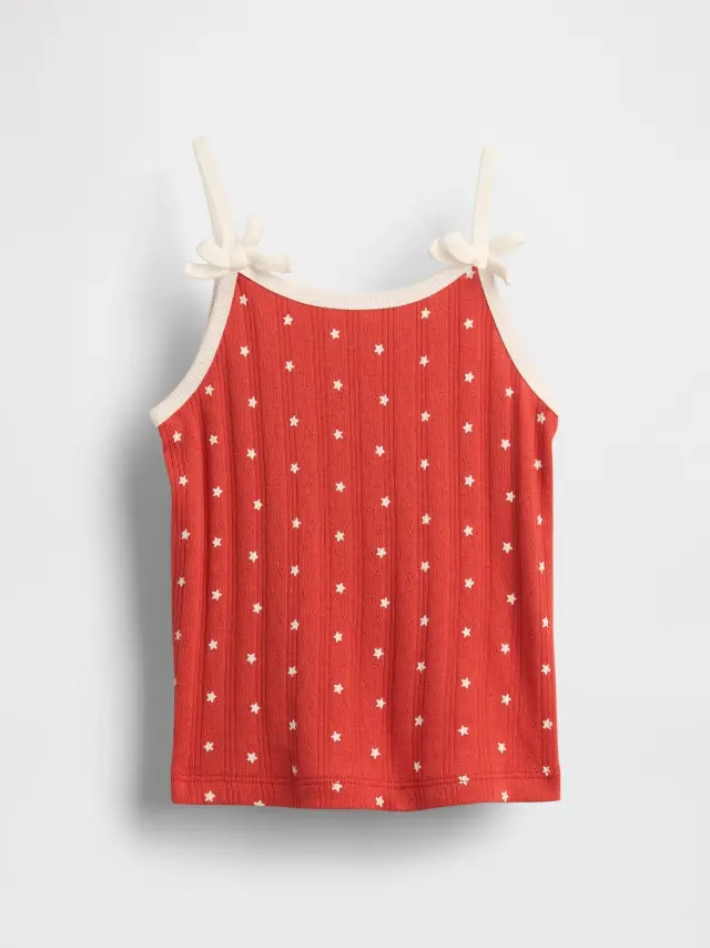 Βρεφική και Νηπιακή Μπλούζα Pointelle με Ριπ Φιόγκο Tomato red