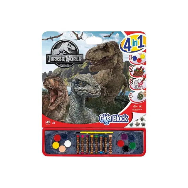 As company Giga Block Σετ Ζωγραφικής Jurassic World 4 Σε 1 Για 3+ Χρονών 1023-62745