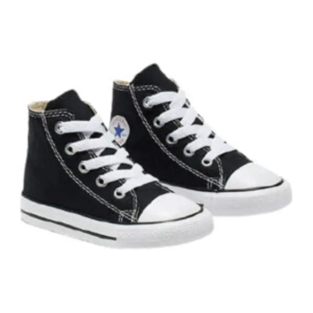 Converse Infant Unisex Chuck Taylor All Star HI Μαύρο - Άσπρο 7J231C (Converse) - 21 2