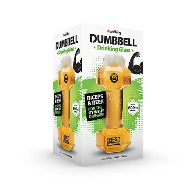 The Source® Dumbbell Beer Glass Ποτήρι Μπύρας Βαράκι 3