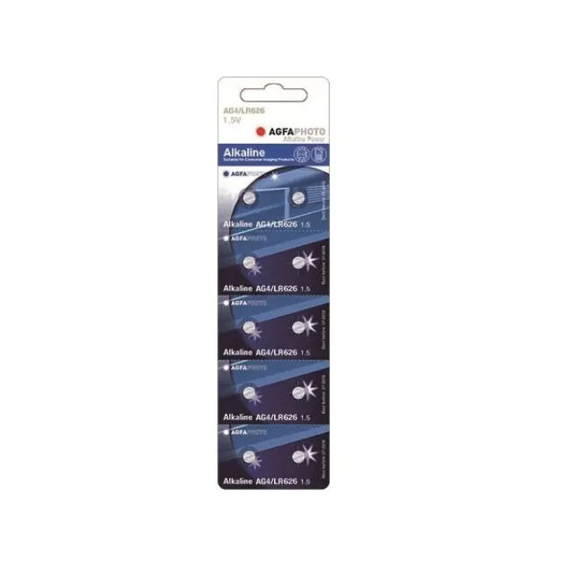Agfa Mπαταρία Aλκαλική AG4-LR626 (10τμχ)
