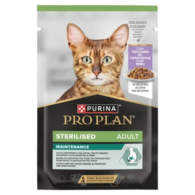 PURINA Pro Plan Sterilised Adult Maintenance Turkey in jelly - wet cat food - 85g
