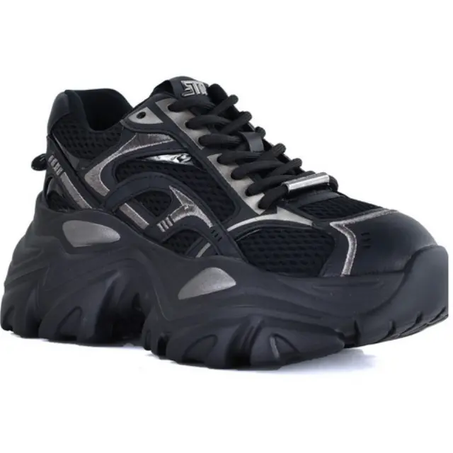 Γυναικεία Sneakers Steve Madden Raftus 11004995-BLK/Pewtr Μαύρο - 40 2