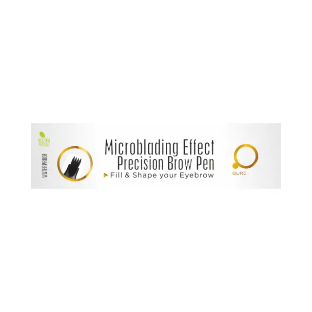 Microblading Effect Precision Brow Pen Light Brown 5g by Qure - Ανοιχτό Καστανό Πενάκι σχηματισμού - γεμίσματος φρυδιών 2