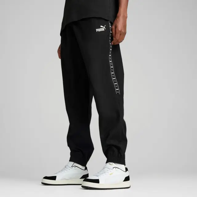 PUMA ESS TAPE Woven Pants (684681-01)ΑΝΔΡΙΚΟ ΠΑΝΤΕΛΟΝΙ ΦΟΡΜΑΣ ΜΑΥΡΟ - L