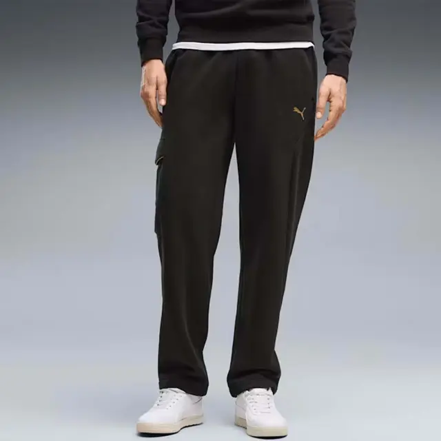 Puma Men's Sport Graphic Holiday Fleece Sweatpants Μαύρο 694326-01 (Puma)