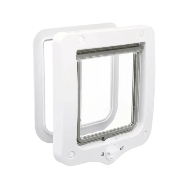 Trixie 2-Way Flap Πόρτα Γάτας Λευκή 20X22cm