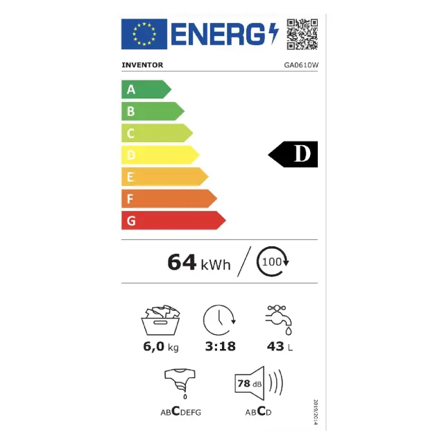 ΠΛΥΝΤΗΡΙΟ ΡΟΥΧΩΝ 6KG GA0610W INVENTOR (D) 3