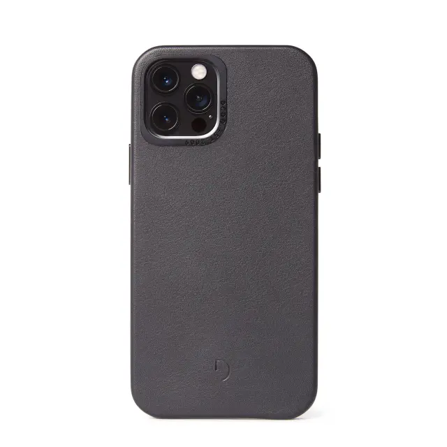 Decoded Leather Backcover MagSafe iPhone 12/12Pro Black