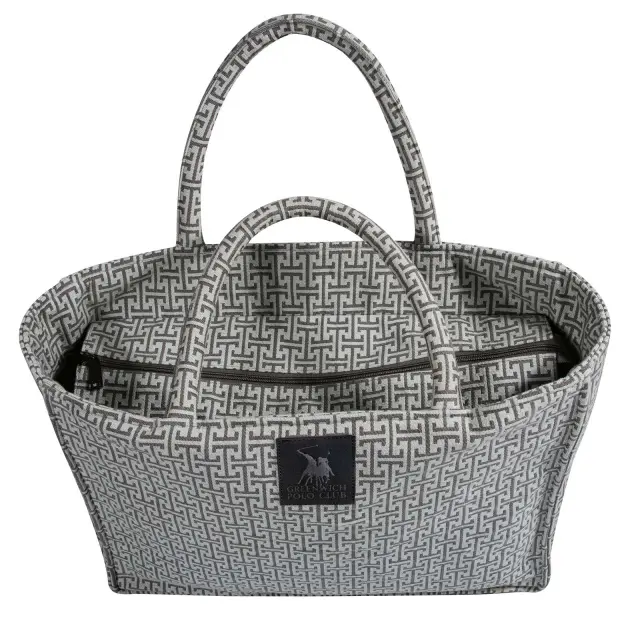 Τσάντα Θαλάσσης 36x28 Greenwich Polo Club 4086 Grey 70% Βαμβάκι-30% Πολυέστερ 3