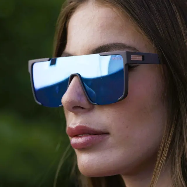 Ghetto Oversized Square Sunglasses Gray Frame Unisex 3