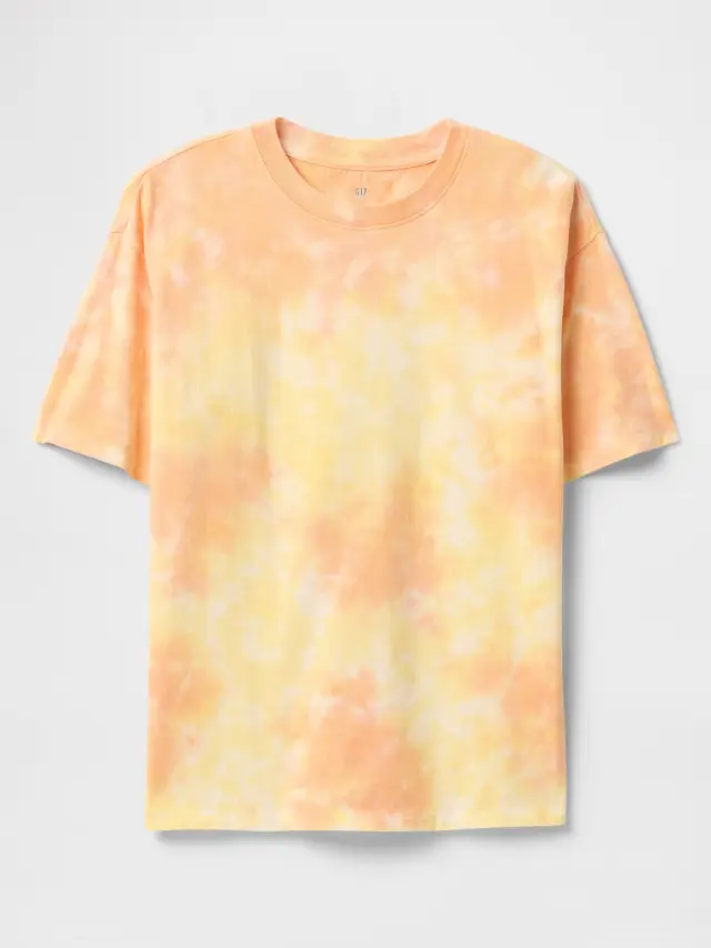 Παιδική Μπλούζα Original Χαλαρής Γραμμής Orange tie dye