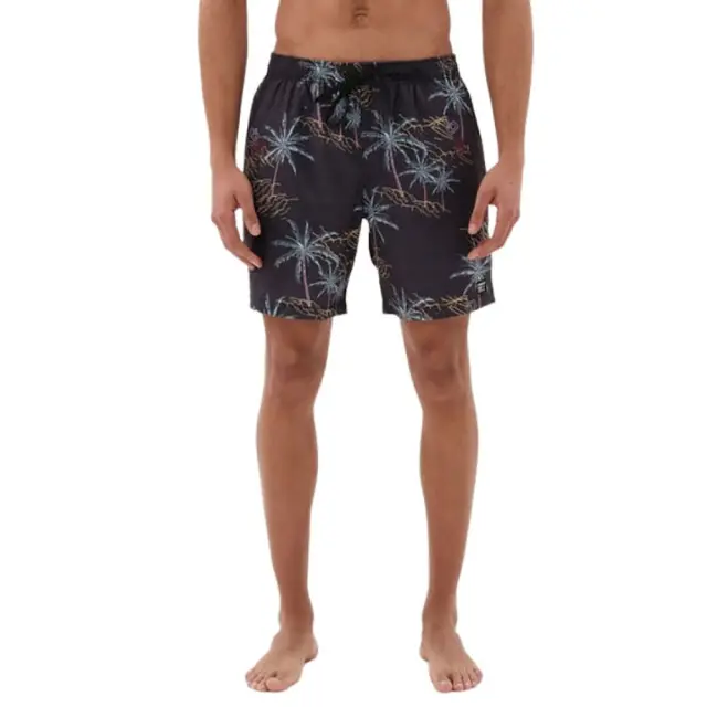 Emerson Printed Volley Shorts (231.EM504.31-PR 351 BLACK) - Μαύρο