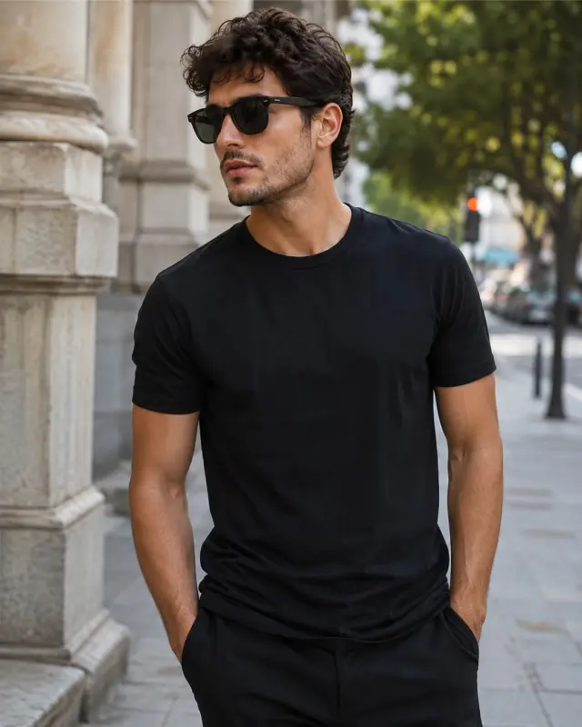 T-shirt Noshame® Μαύρο με τύπωμα - 162609 - XXL 2