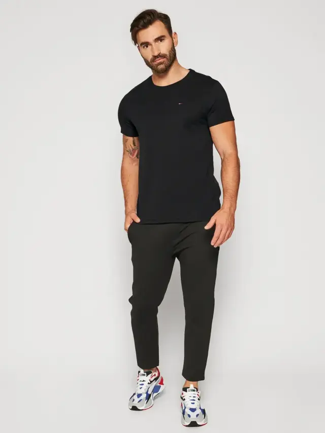Tommy Hilfiger - Ανδρικό T-shirt Tjm Original Jersey Tee Regular Fit DM0DM04411-078 Μαύρο - XS 3