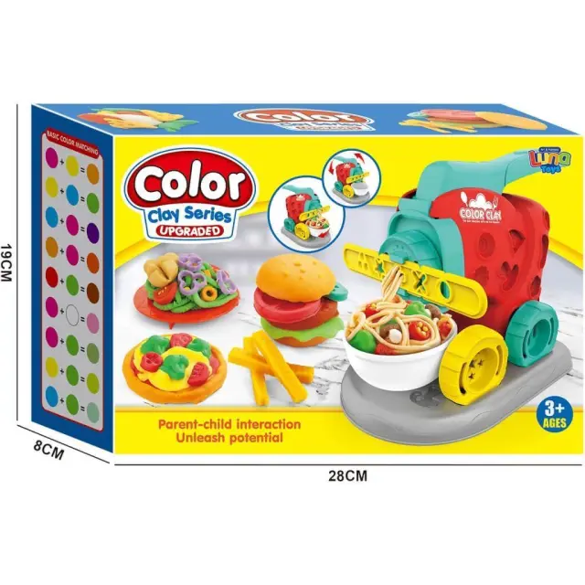Πλαστοζυμαράκια Μηxανή Luna Toys 12 Χρώματα / 623269 (Luna)