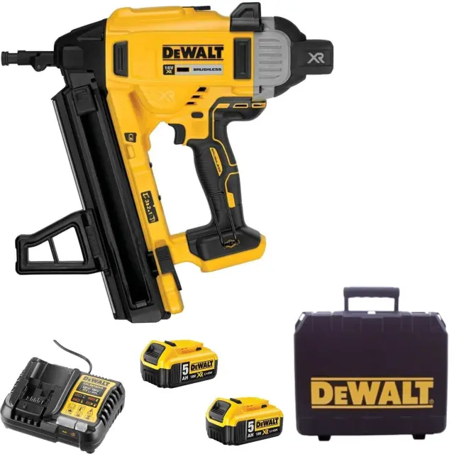 DeWalt DCN890P2 - Καρφωτικό Σκυροδέματος Μπαταρίας 18V XR Brushless με Βαλίτσα , Φορτιστή + 2 Μπαταρίες 5.0Ah (2×5.0Ah)