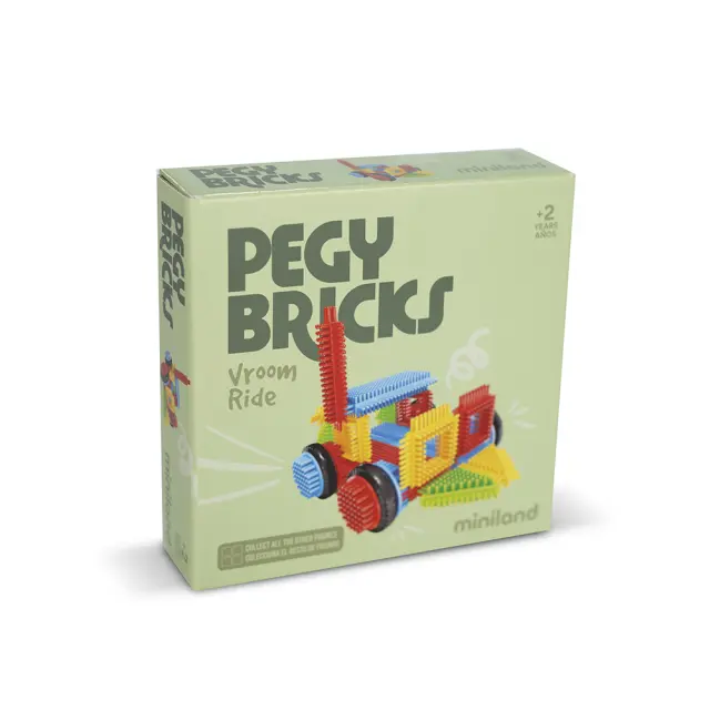 MINILAND ΠΑΙΧΝΙΔΙ ΚΑΤΑΣΚΕΥΗΣ PEGY BRICKS - VROOM RIDE