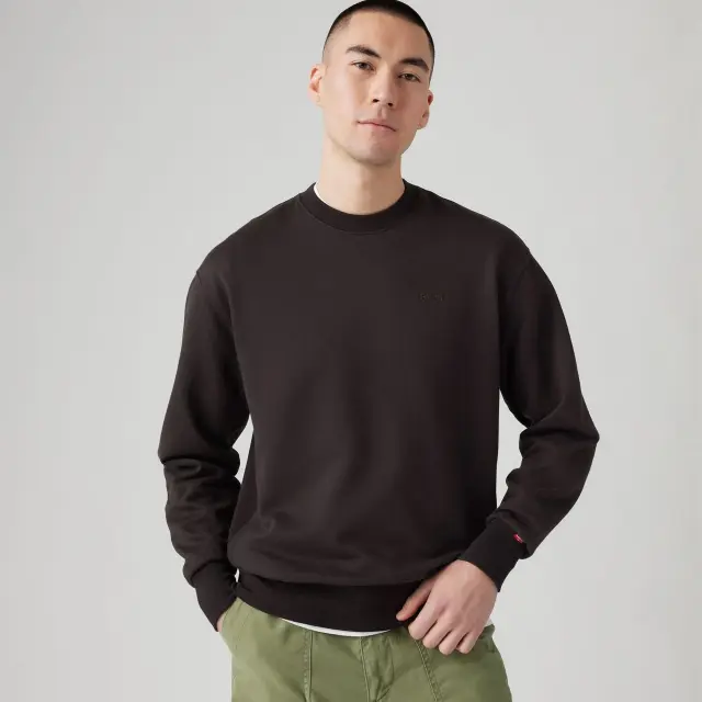 Levi's Authentic Crew Μαύρο Black 3