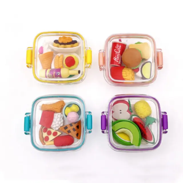Little Tree Fancy Erasers in Lunchbox: Picnic