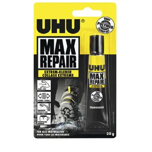 UHU Υγρή Κόλλα Max Repair Extreme για Ύφασμα 20gr