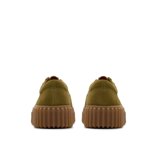 Clarks Torhill Bee Δερμάτινο Γυναικείο Παπούτσι Olive Suede (26184586) - 37 3