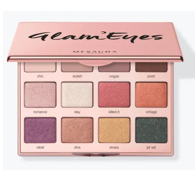 Mesauda Glam'eyes Παλέτα Σκιών Ματιών Multi-Finish 12 Αποχρώσεις