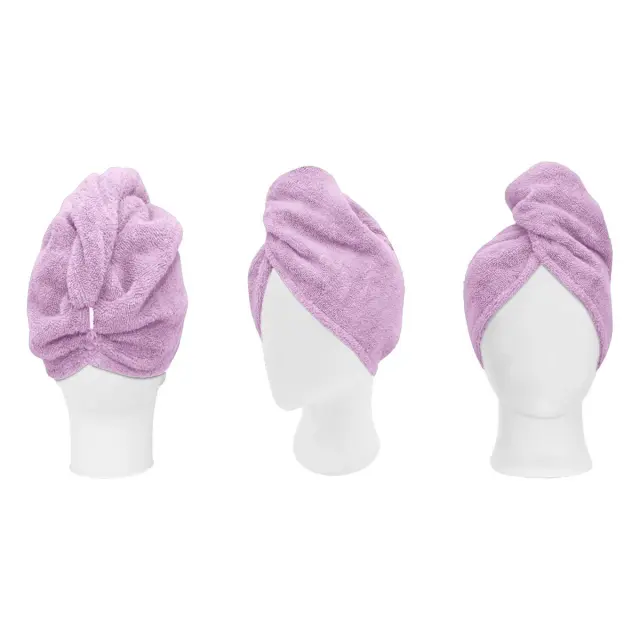Beauty Home Πετσέτα μαλλιών Turban Art 3409 Λιλά 3