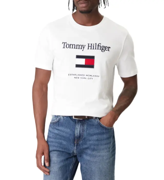 Tommy Hilfiger ανδρικό t-shirt κεντημένο λογότυπο MW0MW42736-2