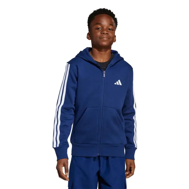 adidas Sportswear Kids 3Stripes Fleece Full-Zip Hoodie Μπλε Σκούρο JY4980 (adidas Sportswear)