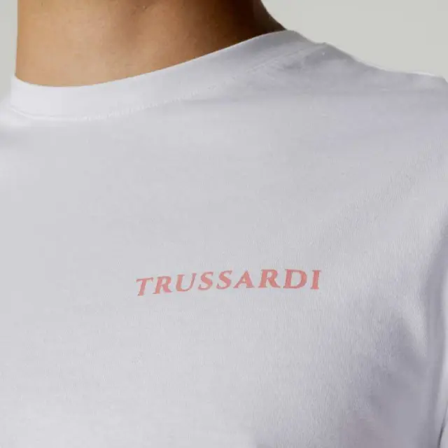 T-shirt Trussardi Beachwear TRU1MTS02-BIW Άσπρο - 2XL 3