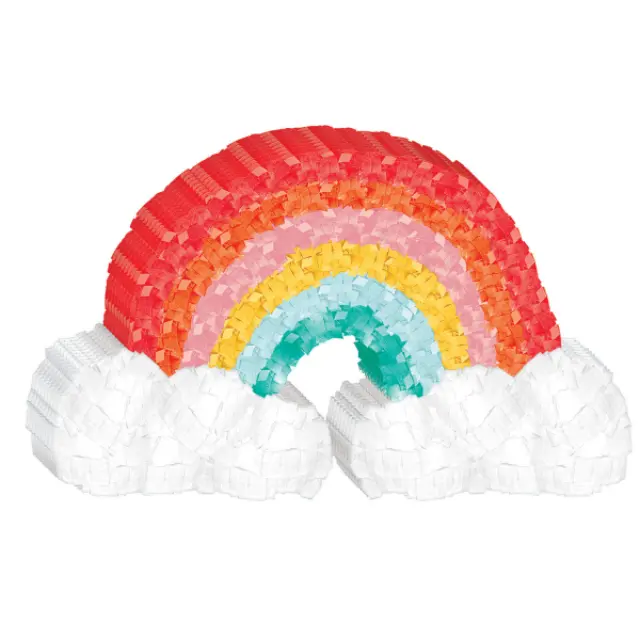 Μίνι χάρτινη Διακόσμηση Retro Rainbow / 11.4 x 19 εκ