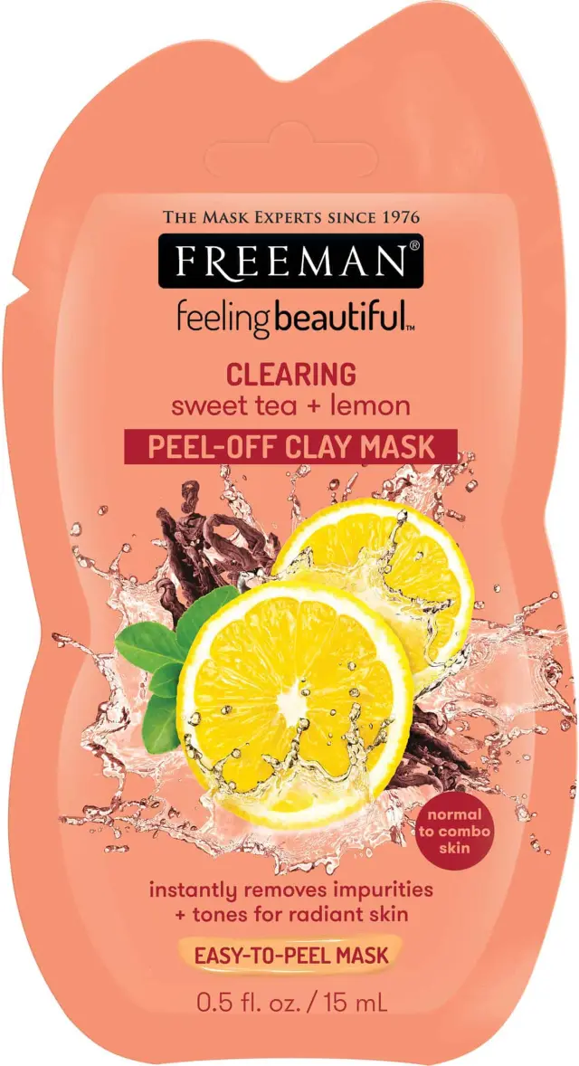 Freeman Μάσκα Προσώπου Sweet Tea and Lemon Clearing Peel-Off Clay Face Mask 15ml