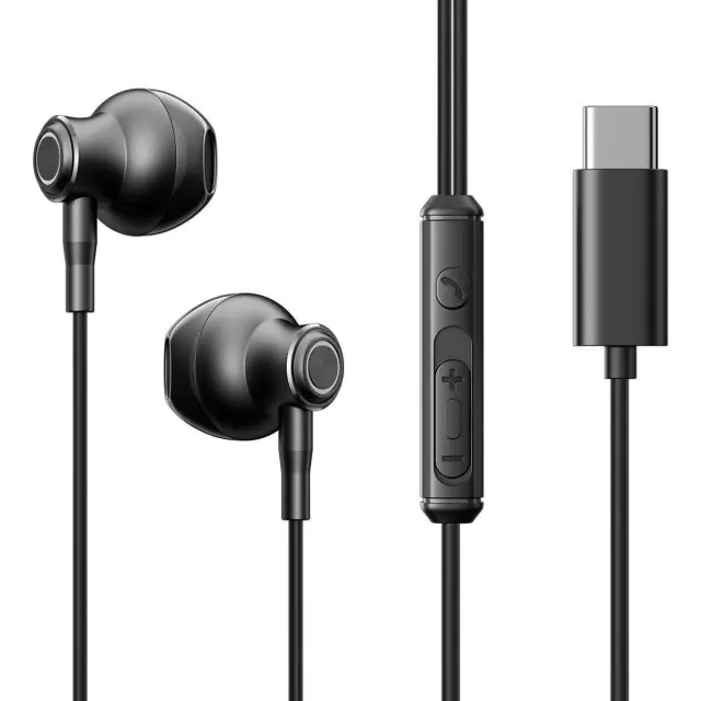 Joyroom® JR-EC07 In Ear Ενσύρματα Ακουστικά με Βύσμα USB-C- Black