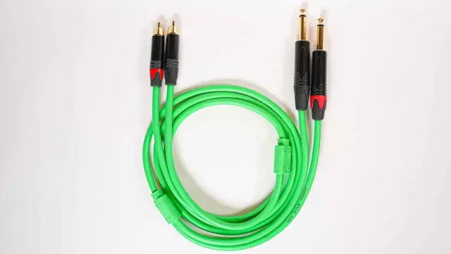 WELX Premium 2 X RCA to 2 X MONO MALE JACK 1.5mm Cable – 1.5m (RT) 2