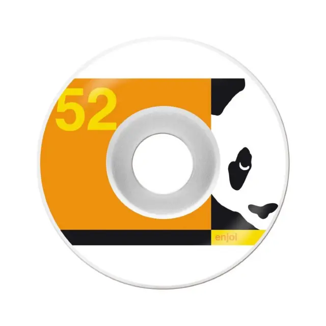 Enjoi Orange Wheels Box Panda - Λευκά/Πορτοκαλί ροδάκια 52mm
